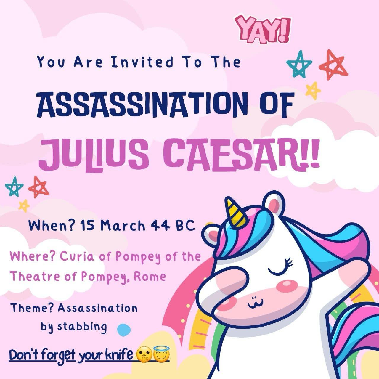 ides of march invitation